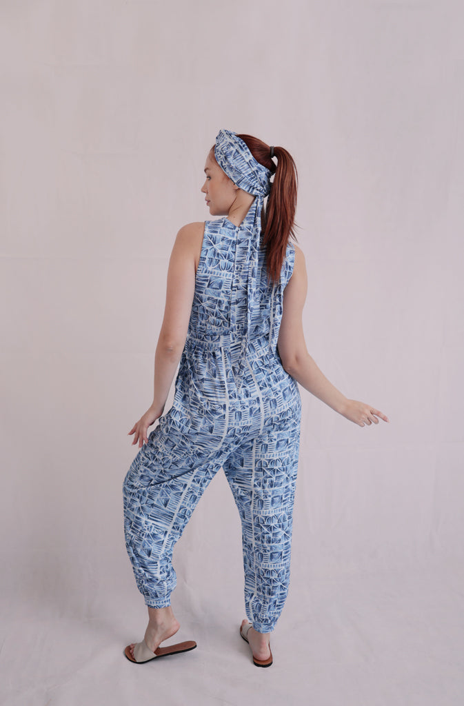 Sohar JumpsuitjumpsuitHigh-wasted jumpsuit in a soft and stretchy cotton/lycra mix.Slightly lowered crotch and tighter ankle hem.The high wasted design creates a visual lengthening of theGlobalistinaSohar JumpsuitGlobalistina